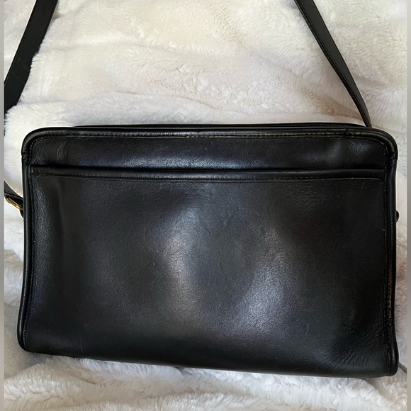 Vintage Coach Swagger Bag black Made in United States 1970s - Picture 2 of 15